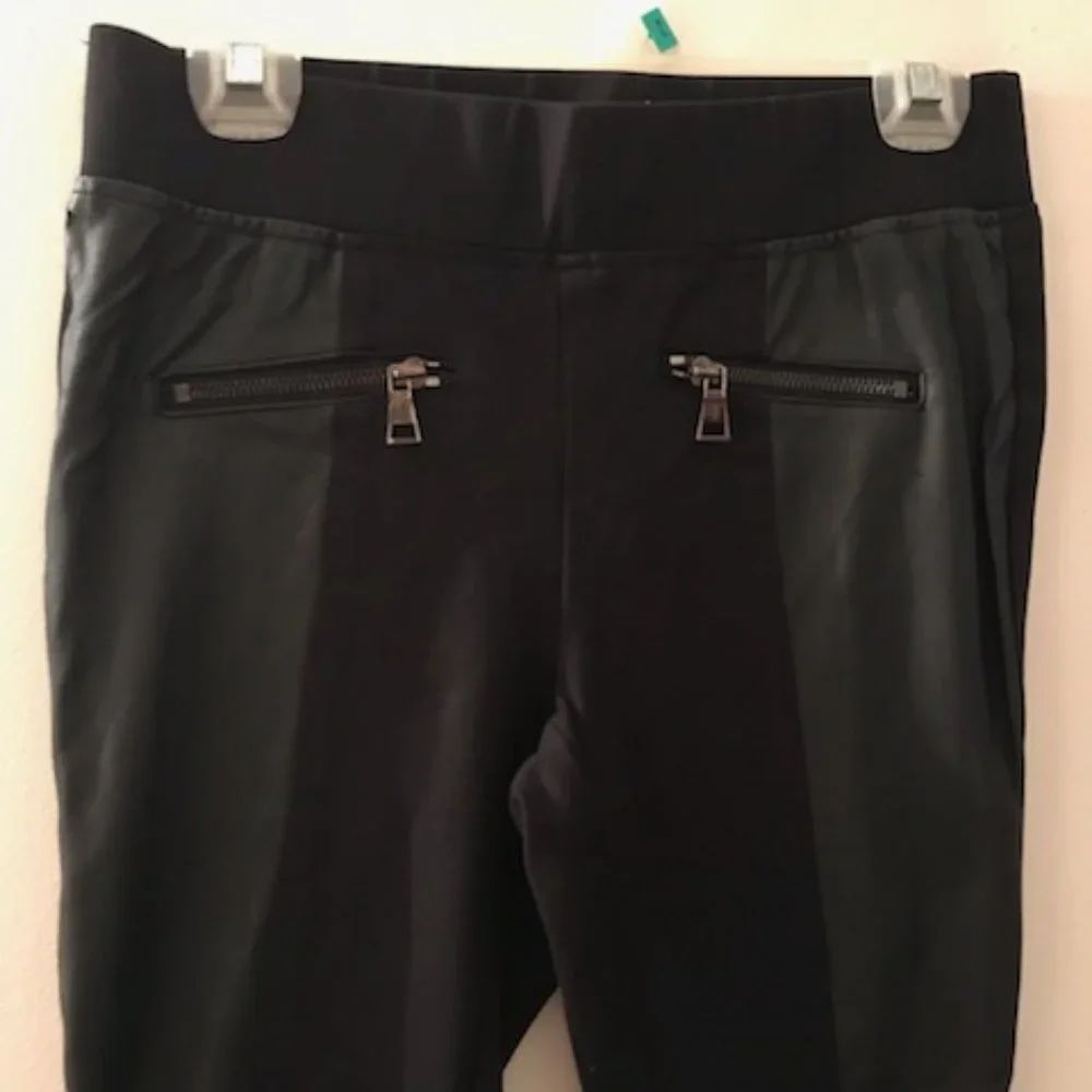 🍓Victoria's Secret Straight Leg Leather Detail Pants